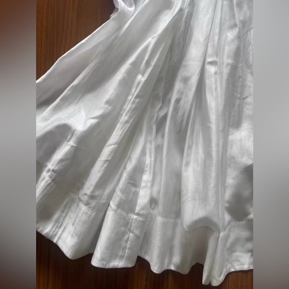 Helsa The Musee Midi Dress in White - Picture 8 of 9